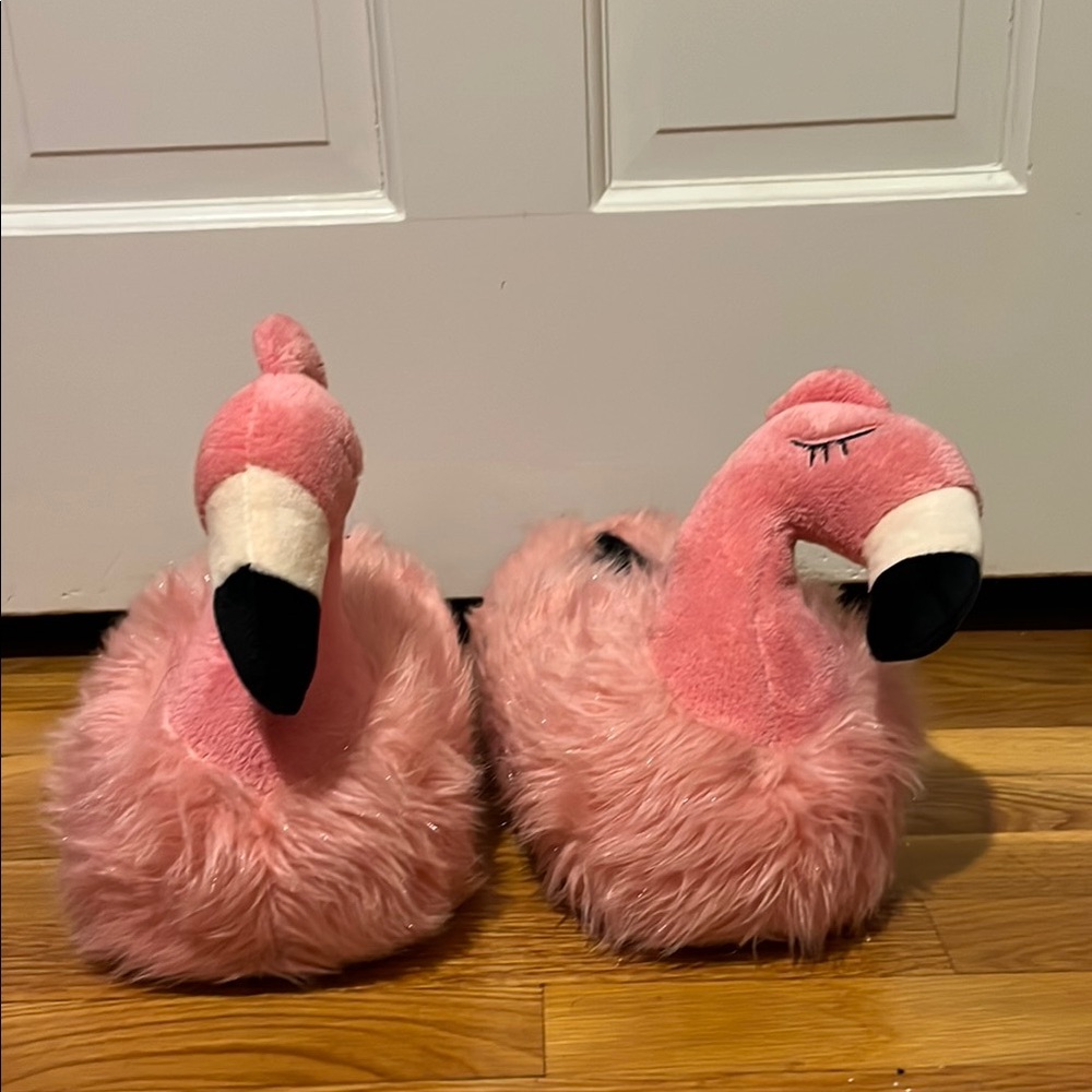 Critter Creations Pink Flamingo Slippers